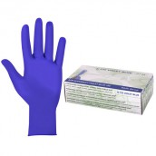 Перчатки нитриловые смотровые SFM Supersoft N135, Германия, 100 пар (200 шт.), размер S (малый), фиолетовые