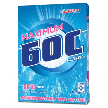 Средство для отбеливания и чистки тканей 600 г, БОС плюс "Maximum", порошок