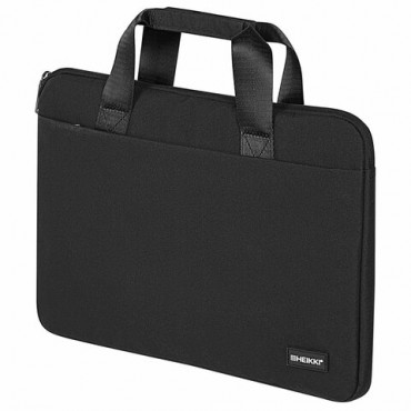 Сумка портфель HEIKKI ULTRA (ХЕЙКИ) с отделением для ноутбука 15,6", Total black, черная, 28х39х3 см, 272609